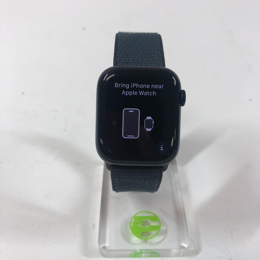 Unlocked Apple Watch Series 9 45MM Midnight Aluminum Midnight Sport Loop