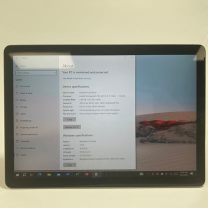 Microsoft Surface Go 2 1901 10.5" Intel Pentium Gold 4425Y 1.7GHz 4GB RAM 64GB 