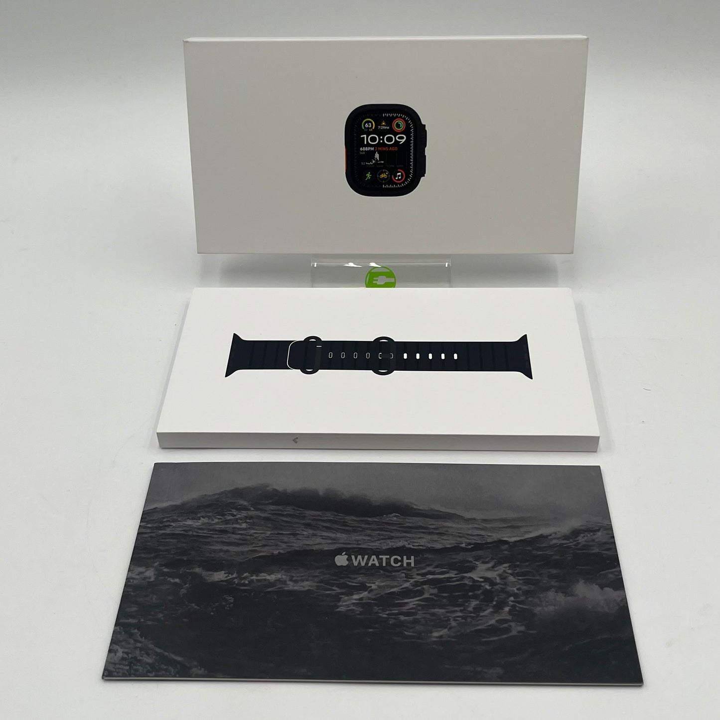 Unlocked Apple Watch Ultra 2 49MM Black Titanium Black Ocean Band  MX4P3LW/A