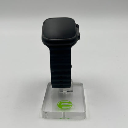 Unlocked Apple Watch Ultra 2 49MM Black Titanium Black Ocean Band  MX4P3LW/A