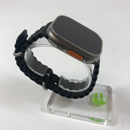GPS Only Apple Watch Ultra 2 49MM Silver Titanium Black Ocean Band MREG3LW/A