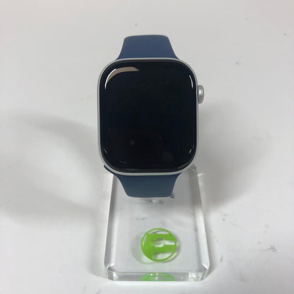 GPS Only Apple Watch Series 10 46MM Silver Aluminum Deep Navy Sport Band