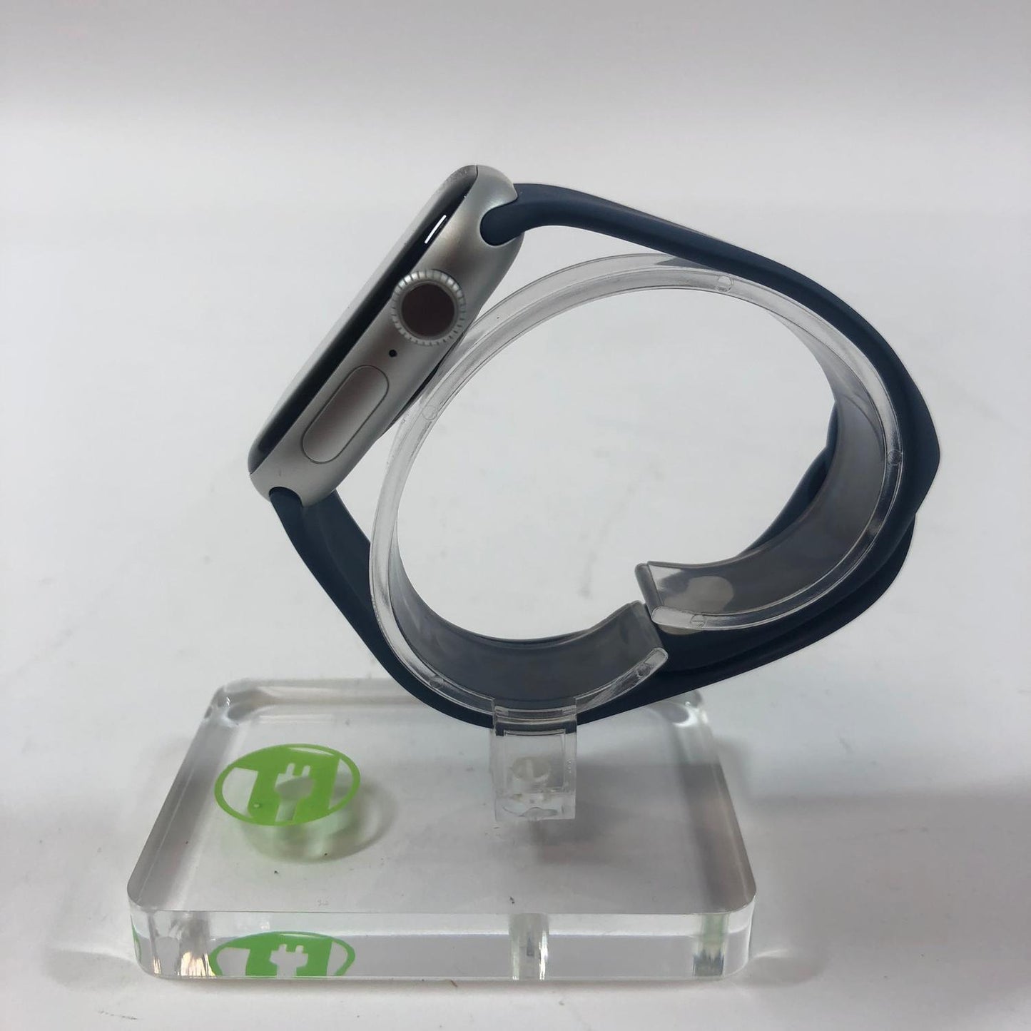 GPS Only Apple Watch Series 10 42MM Silver Aluminum Deep Navy Sport Band