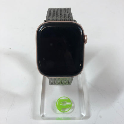Unlocked Apple Watch Series 10 46MM Rose Gold Aluminum Silver Milanese Loop