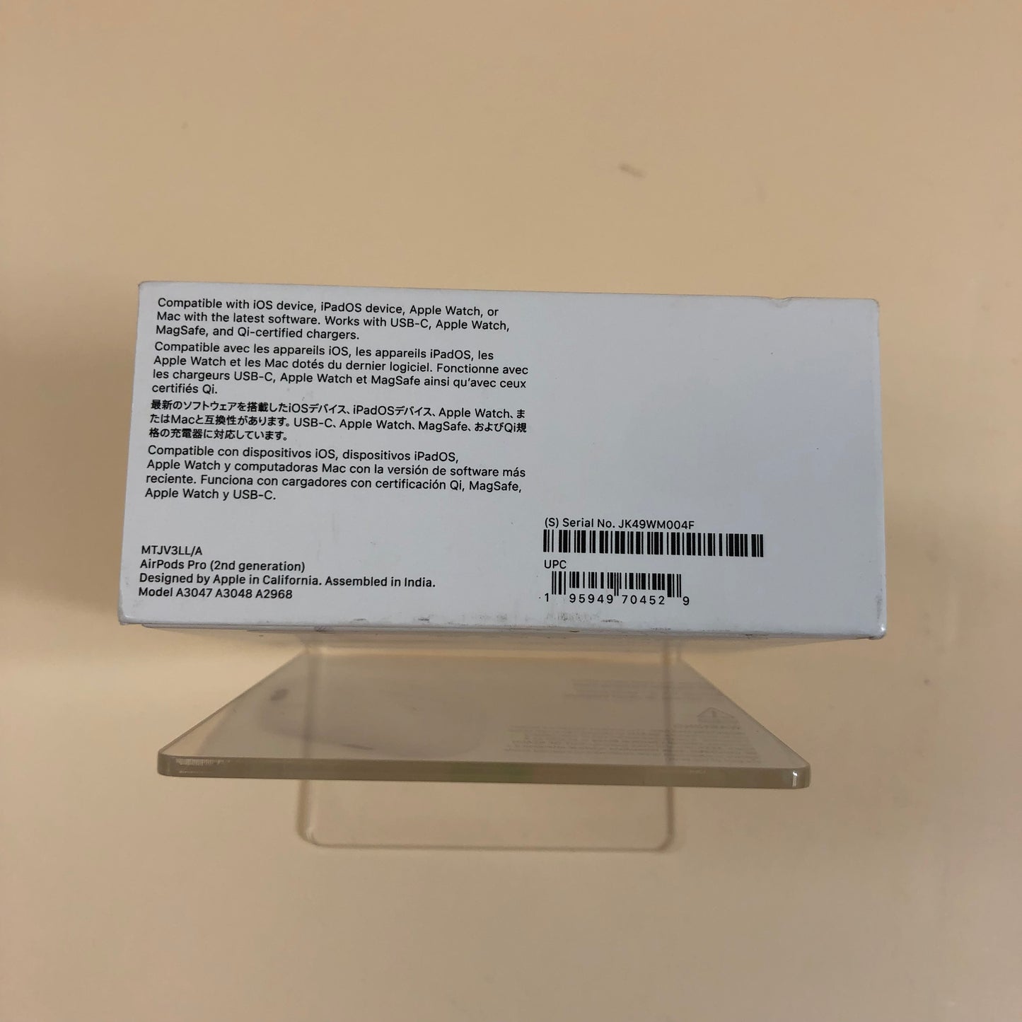 Apple AirPods Pro 2nd Gen with MagSafe Charging Case A2699 A2698 A2700 MTJV3LL/A