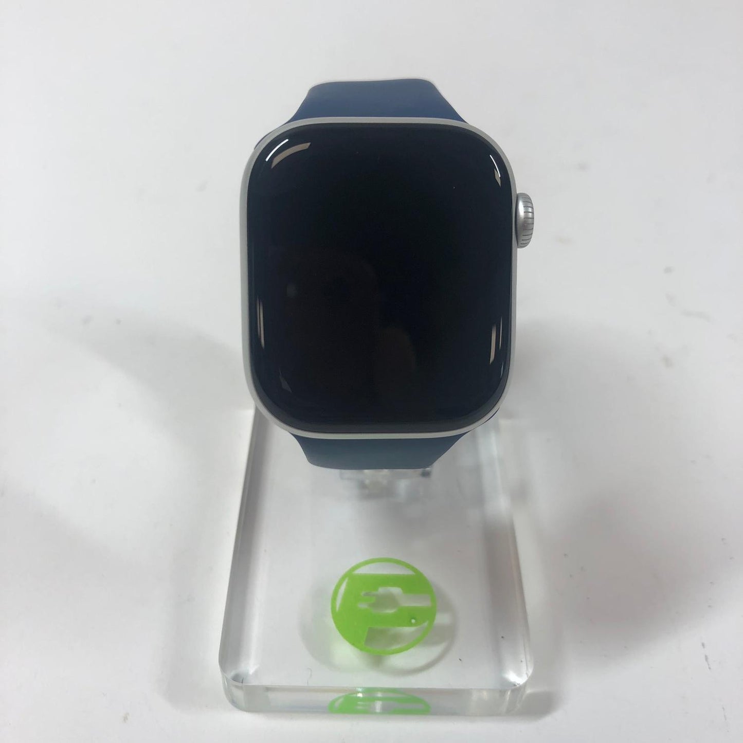 GPS Only Apple Watch Series 10 42MM Silver Aluminum Deep Navy Sport Band
