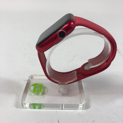 Unlocked Apple Watch Series 8 45MM Product Red Aluminum Red Sport Band MNVU3LL/A