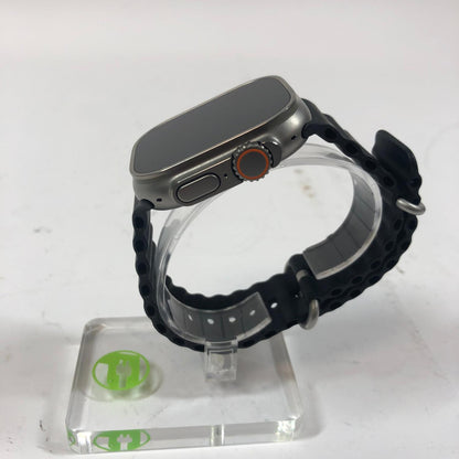 GPS Only Apple Watch Ultra 2 49MM Silver Titanium Black Ocean Band MREG3LW/A