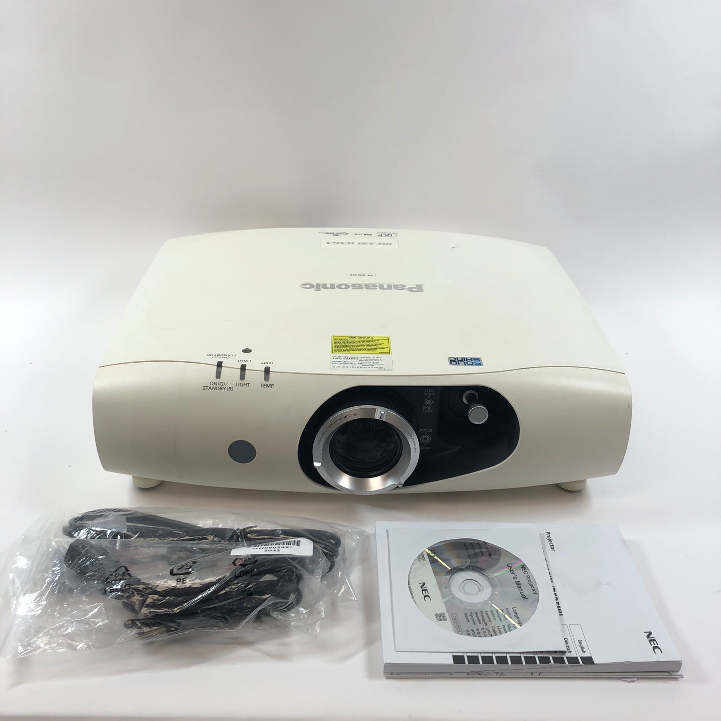 Panasonic DLP Projector 1280 x 800 WXGA 3,500 Lumens DLP Projector PT-RW330U