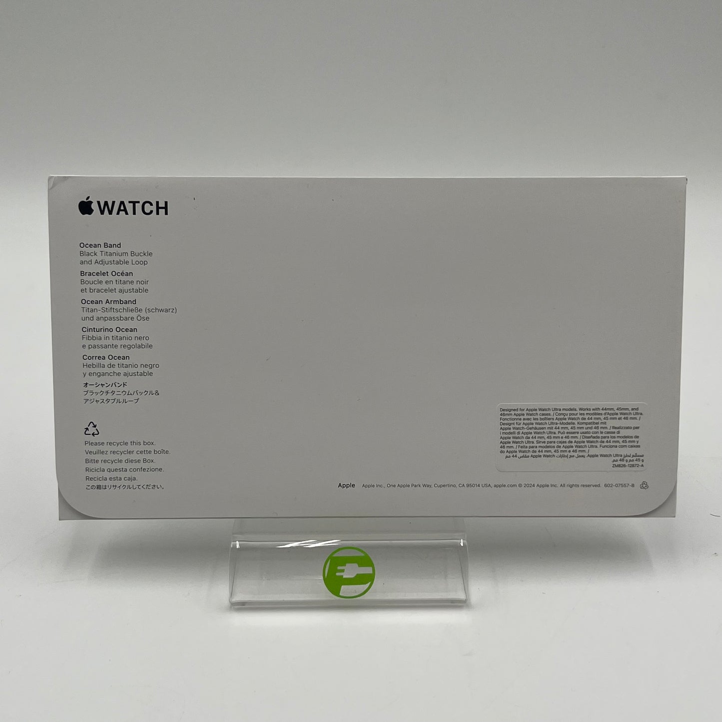 Unlocked Apple Watch Ultra 2 49MM Black Titanium Black Ocean Band  MX4P3LW/A