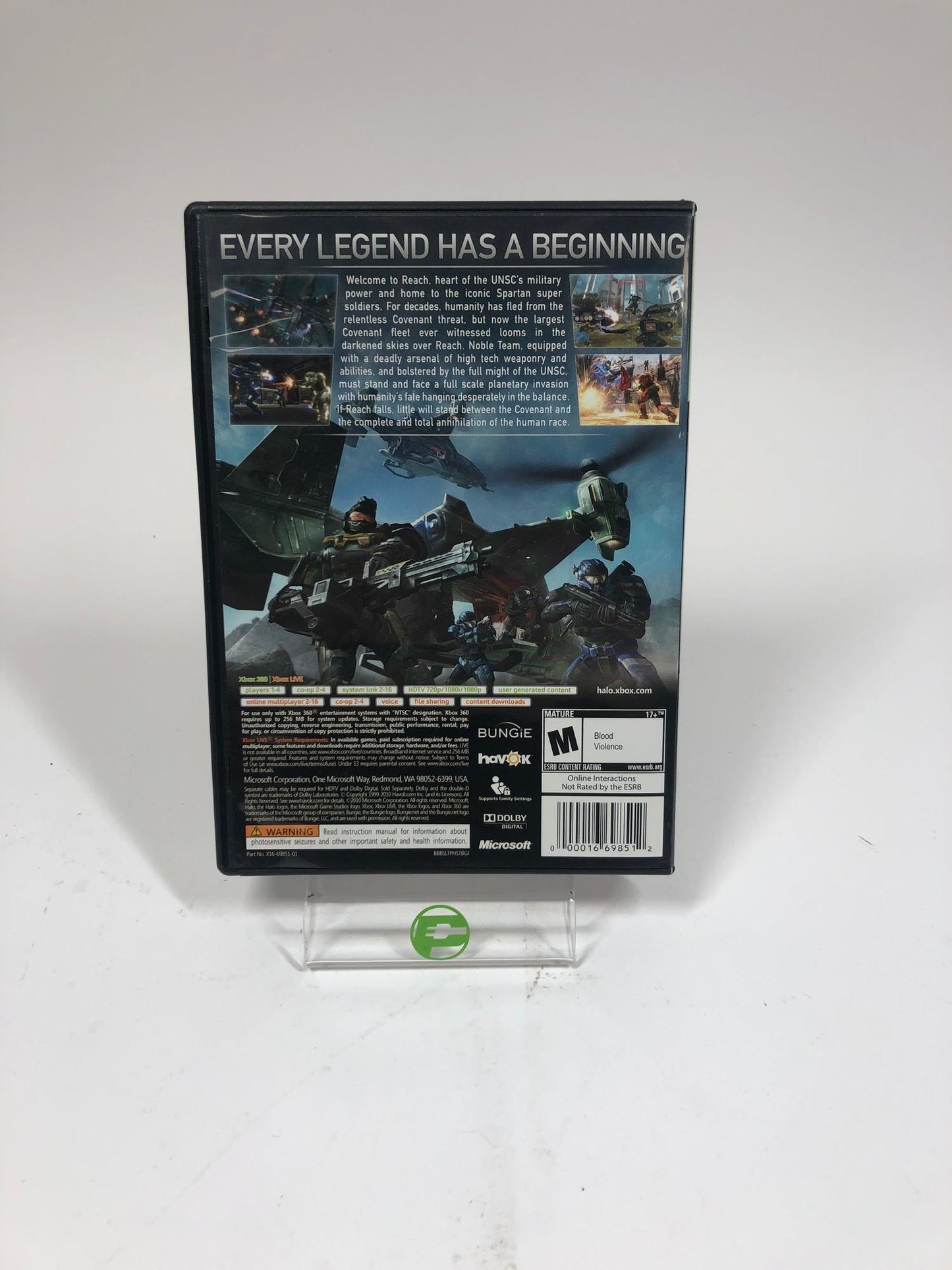 Halo: Reach [Limited Edition] (Microsoft Xbox 360, 2010) CIB