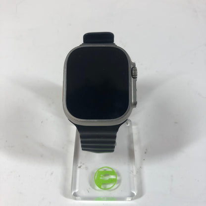 GPS Only Apple Watch Ultra 2 49MM Silver Titanium Black Ocean Band MREG3LW/A