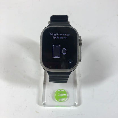 GPS Only Apple Watch Ultra 2 49MM Silver Titanium Black Ocean Band MREG3LW/A