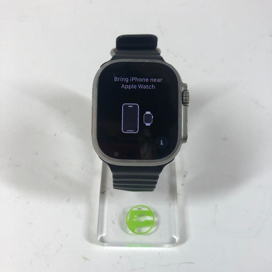GPS Only Apple Watch Ultra 2 49MM Silver Titanium Black Ocean Band MREG3LW/A