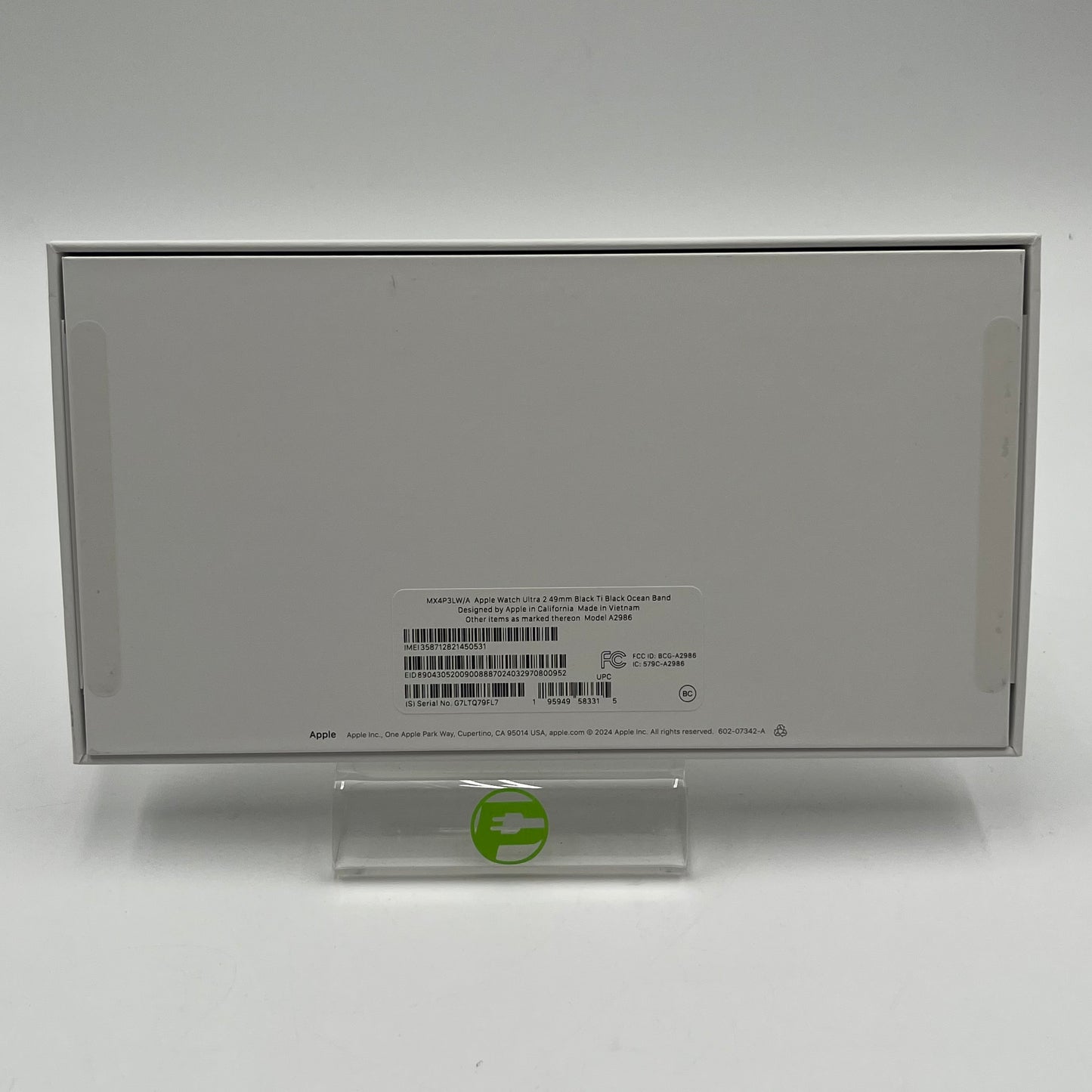 Unlocked Apple Watch Ultra 2 49MM Black Titanium Black Ocean Band  MX4P3LW/A