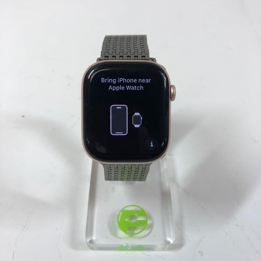Unlocked Apple Watch Series 10 46MM Rose Gold Aluminum Silver Milanese Loop